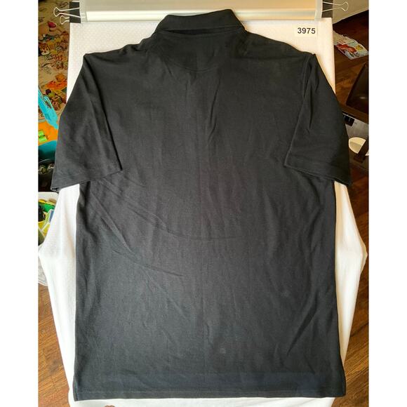 Doc & Amelia Men Polo Shirt Size XL Black ShortSleeve Estes - Picture 7 of 7